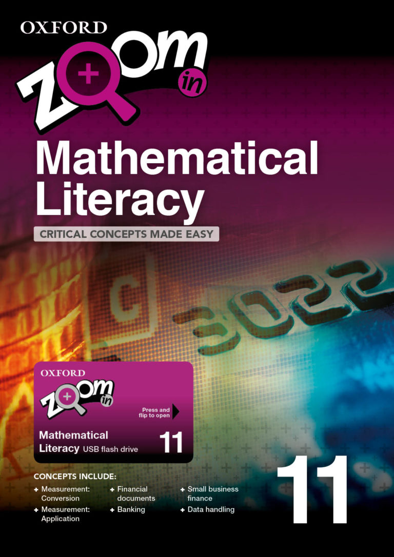 Zoom in Mathematical Literacy Grade 11 (Practice Book and USB) Oxford