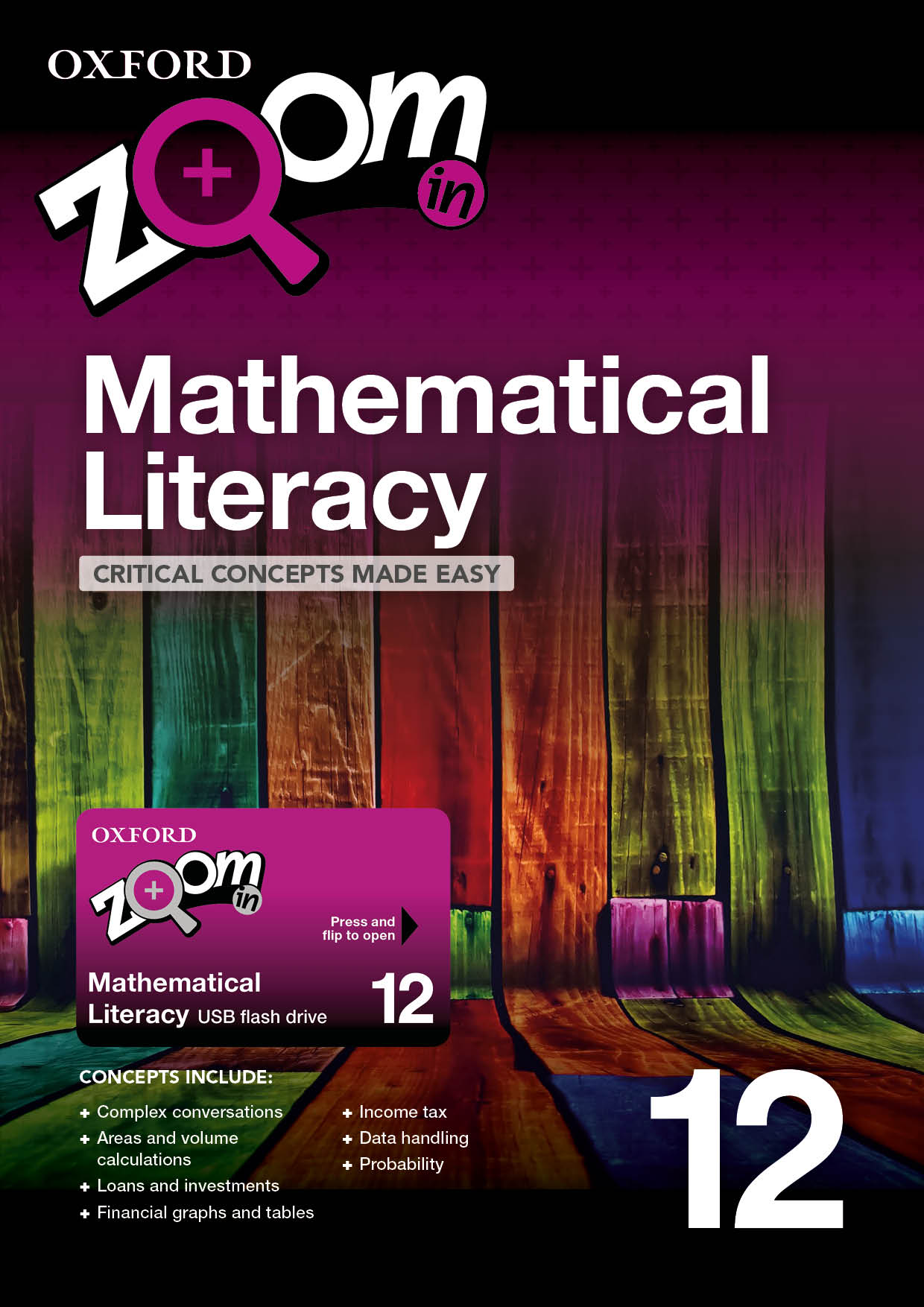 Zoom In Mathematical Literacy Grade 12 Practice Book And USB Oxford 